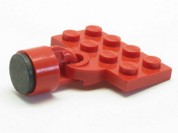 Lego Platte, modifiziert 2 x 4 (737ac01) rot