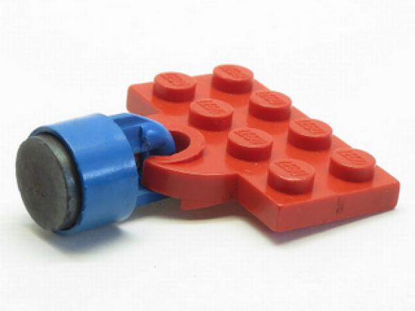 Lego Platte, modifiziert 2 x 4 (737ac02) blau
