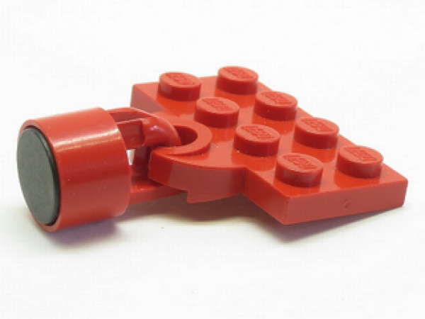 Lego Platte, modifiziert 2 x 4 (737ac03) rot