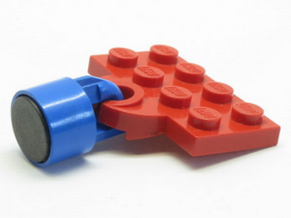 Lego Platte, modifiziert 2 x 4 (737ac04) blau