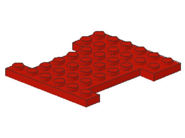 Lego Vehicle Base 6 x 7 (780) red