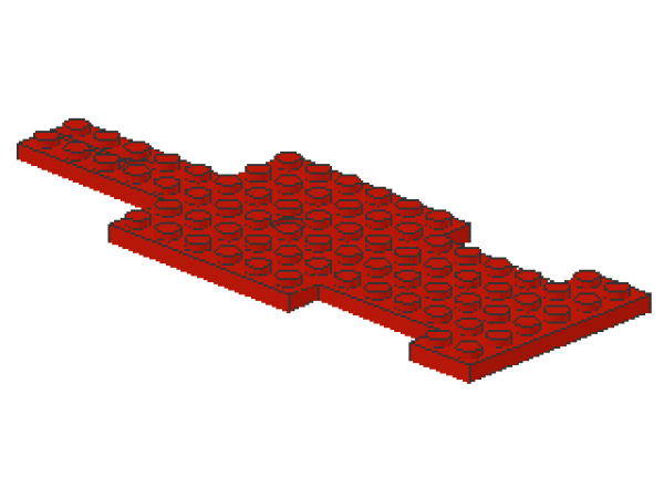 Lego Vehicle Base 6 x 17 (806) red