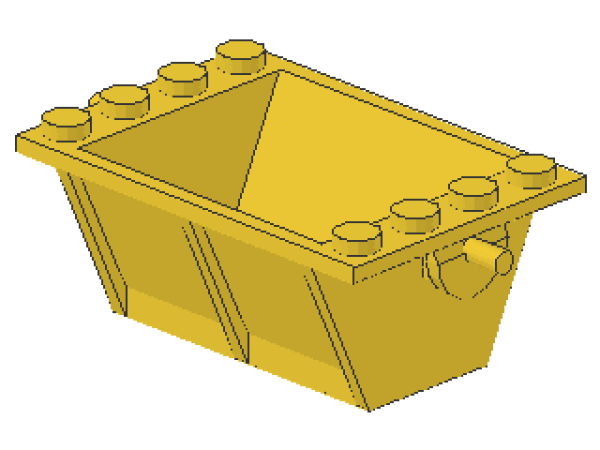 Lego Kippermulde 4 x 6 (818) gelb