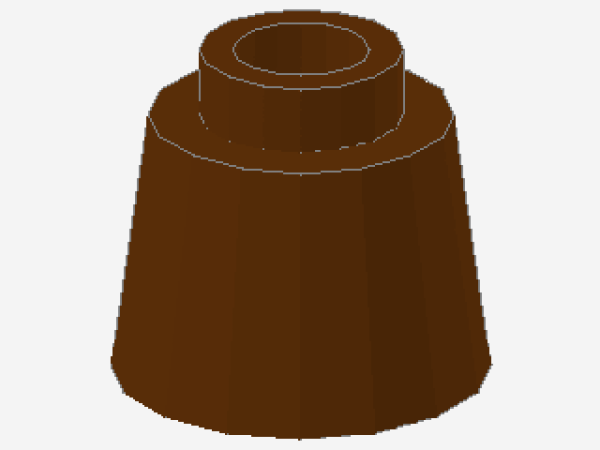 Lego Cone 1 1/6 x 1 1/6 (85975) redddish brown