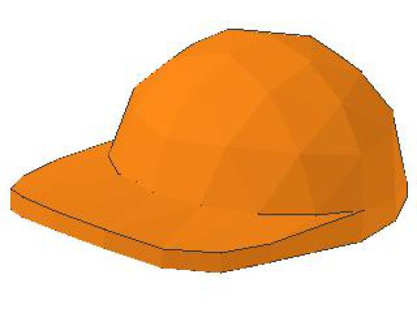 Lego Minifigur Cap, kurzer Schirm (4485b) orange