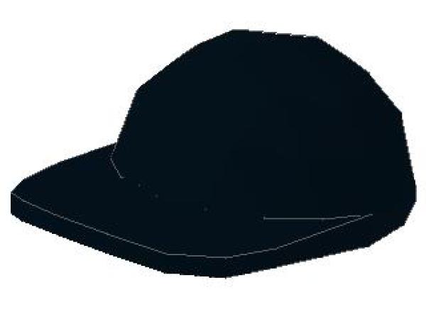 Lego Minifigur Cap, kurzer Schirm (4485b) blau