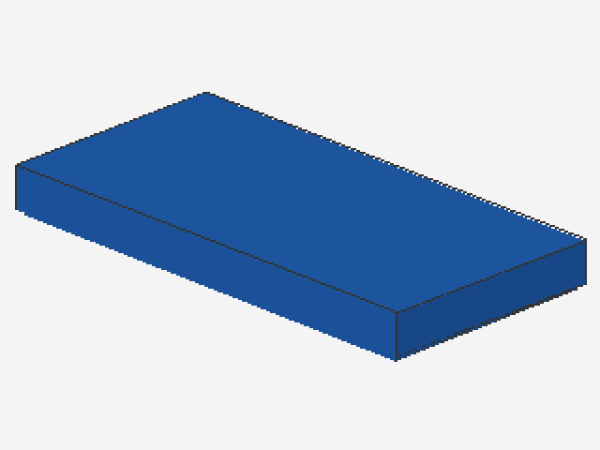 Lego Fliese 2 x 4 (87079) blau