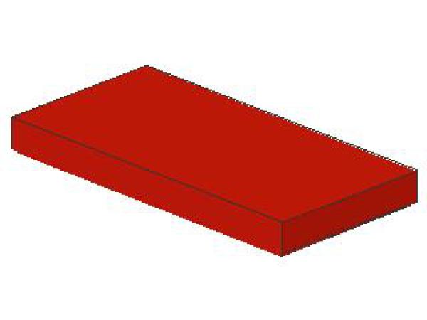 Lego Fliese 2 x 4 (87079) rot