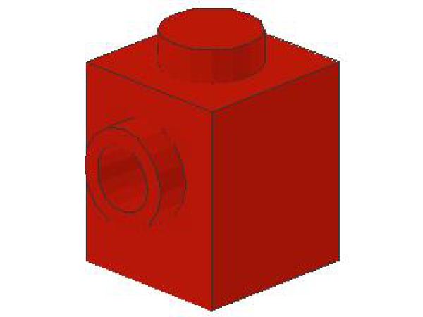 Lego Stein, modifiziert 1 x 1 x 1 (87087) rot