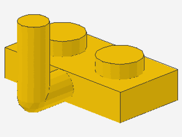 Lego Platte, modifiziert 1 x 2 (88027) gelb