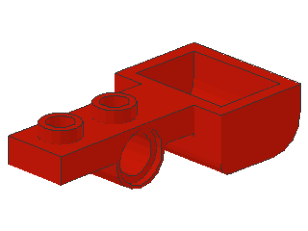 Lego Platte, modifiziert 1 x 2 (88289) rot