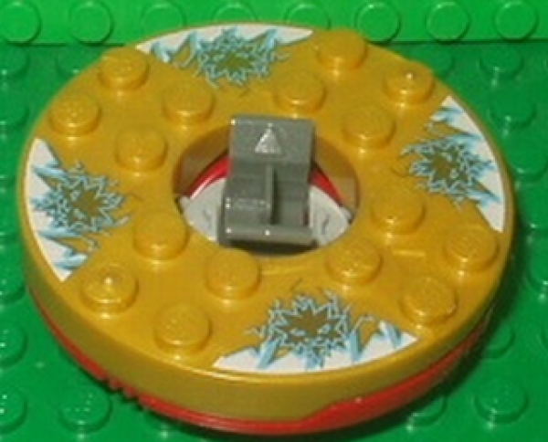 Lego Drehscheibe 6 x 6 x 1.33 (92549c04pb04) Ninjago Spinner