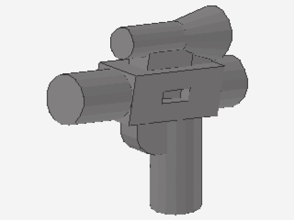 Lego Minifigure SW Blaster Small (92738) flat silver