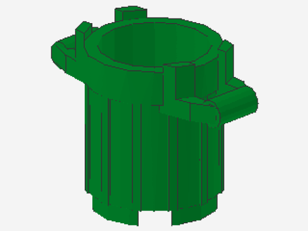 Lego Trash Can (92926) green