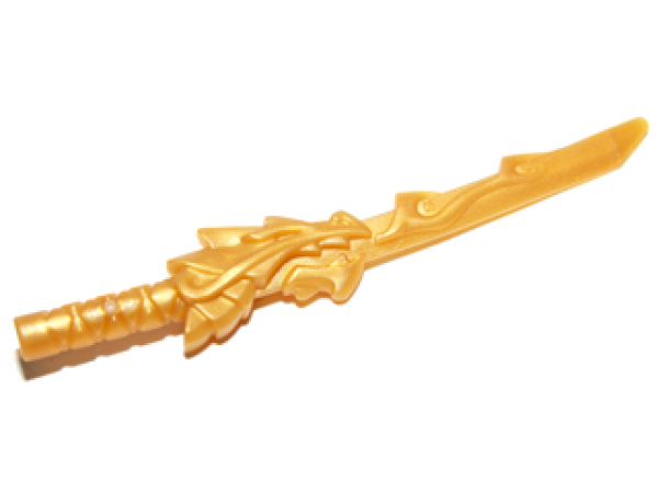 Lego Minifigure Sword (93055) Katana, pearl gold
