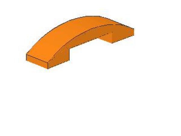 Lego Slope Stone, curved 4 x 1 x 2/3 (93273) orange