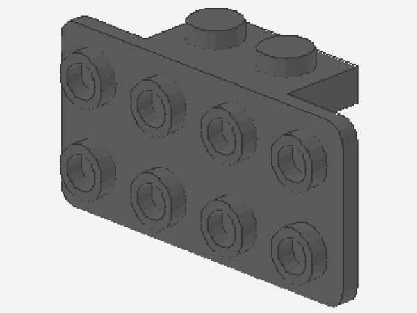 Lego Winkelträger 1 x 2 - 2 x 4 (93274) dunkel bläulich grau