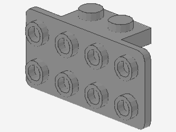 Lego Winkelträger 1 x 2 - 2 x 4 (93274) hell bläulich grau