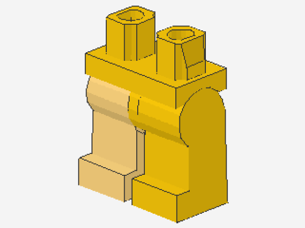 Lego Minifigur Beine, montiert (970c00) gelb