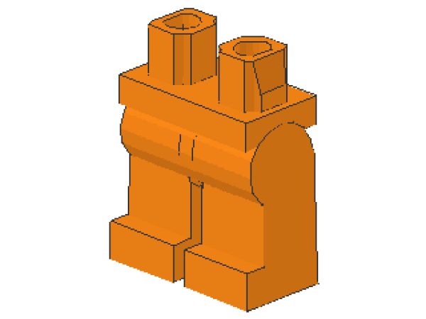 Lego Minifigur Beine, montiert (970c00) orange