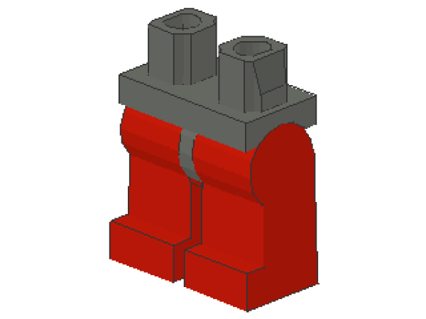 Lego Minifigur Beine, montiert (970c05) dunkel bläulich grau