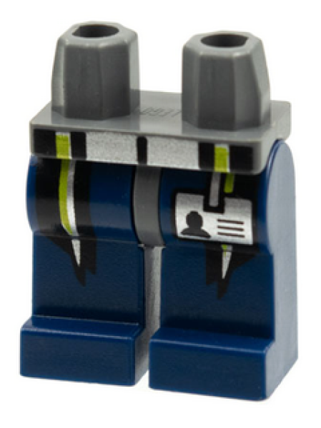 Lego Minifigur Beine montiert (970c63pb02)