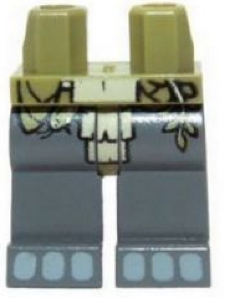 Lego Minifigur Beine montiert (970c85pb09)