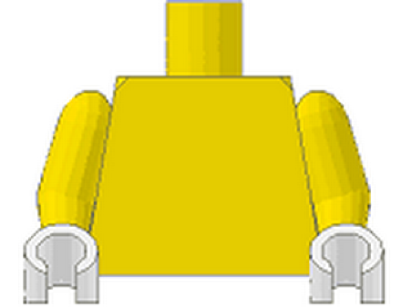 Lego Minifigure Torso assembled (973p019) yellow