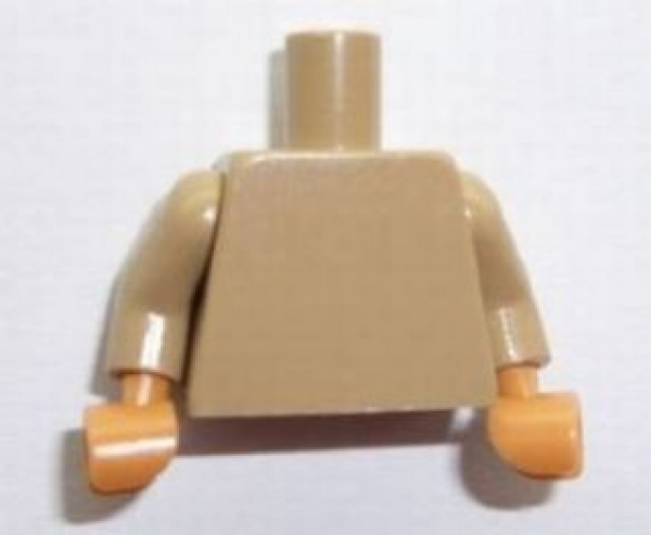 Lego Minifigur Torso montiert (973c62) dunkel tan