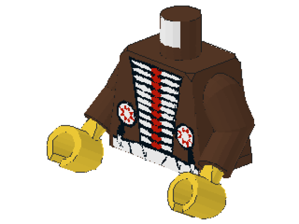 Lego Minifigur Torso montiert (973px107c01)