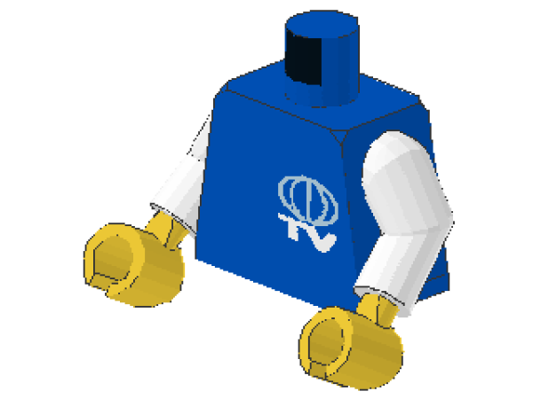 Lego Minifigur Torso montiert (973px37c01)