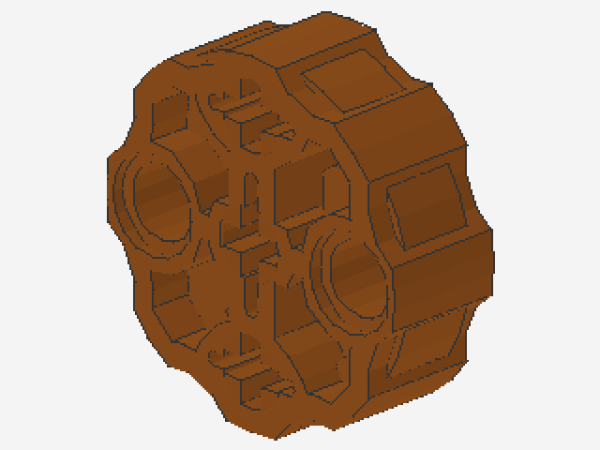 Lego Technic Axle Connector Block (98585) dark orange