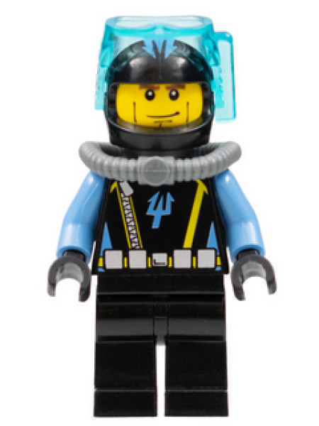 Lego Minfigur aqu021 Diver 7