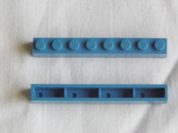 Lego Brick 1 x 8 x 1 (crssprt01) blue