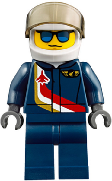 Lego Minifigur cty0841 Airshow Jet Pilot