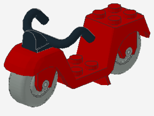 Lego Fabuland Scooter (fabac3) rot