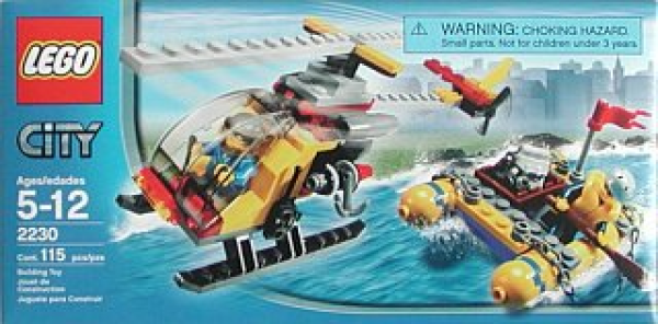 Lego 2230 City Hubschrauber und Floß
