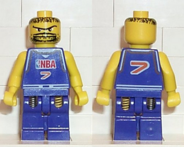 Lego Minifigur nba025 Spieler Nummer 7