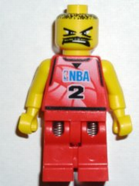 Lego Minifigur nba028 Spiler Nummer 2