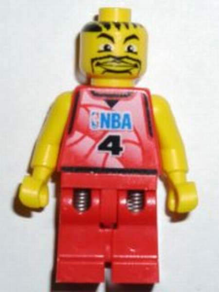 Lego Minifigur nba044 Spieler Nummer 4