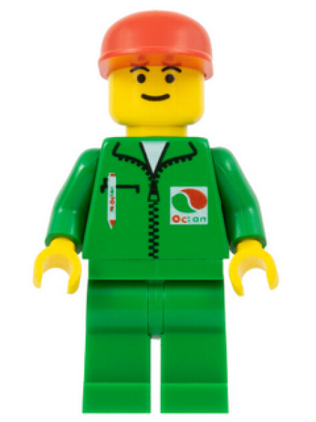 Lego Minifigur oct001 Arbeiter