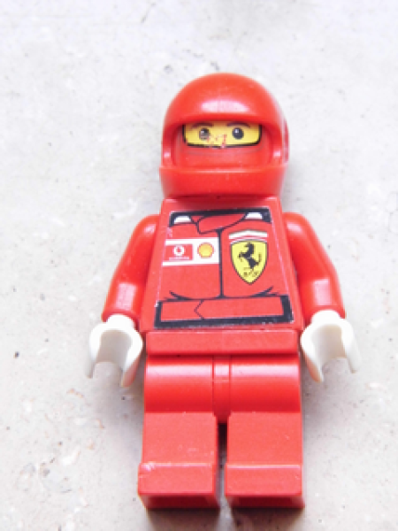 Lego Minifigur rac025s F1 Ferrari Pit Crew Mitglied