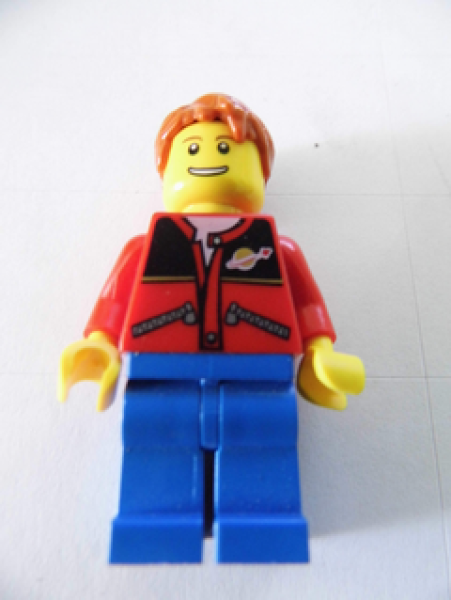 Lego Minifigur twn097 rote Jacke, Space Logo