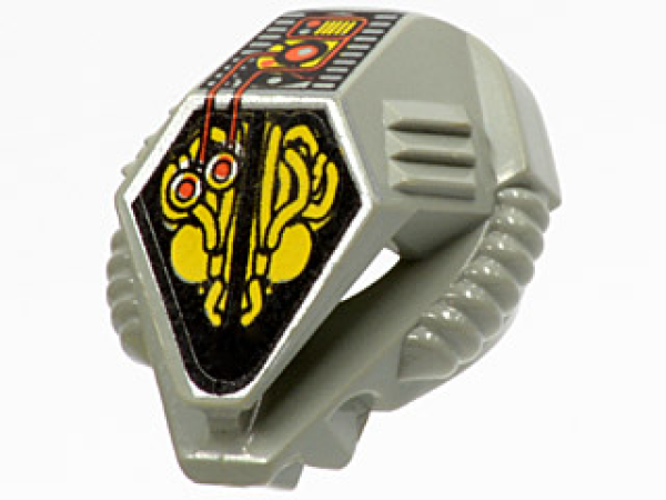 Lego Minifigur Helm UFO, hellgrau