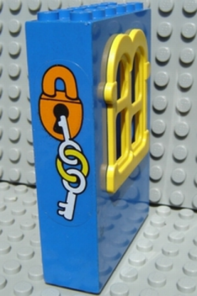 Lego Fabuland Building Wall 2 x 6 x 7 (x637c02pb0) Lock