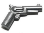 Lego Minifigur Revolver (13562) flach silber