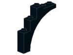 Lego Brick 1 x 5 x 4 (2339) black