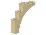 Lego Brick, Arch 1 x 5 x 4 (2339) tan