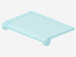 Lego Glass for Car Roof (2348a) transparent light blue