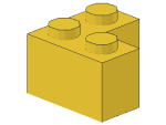 Lego Brick 2 x 2 x 1 (2357) yellow